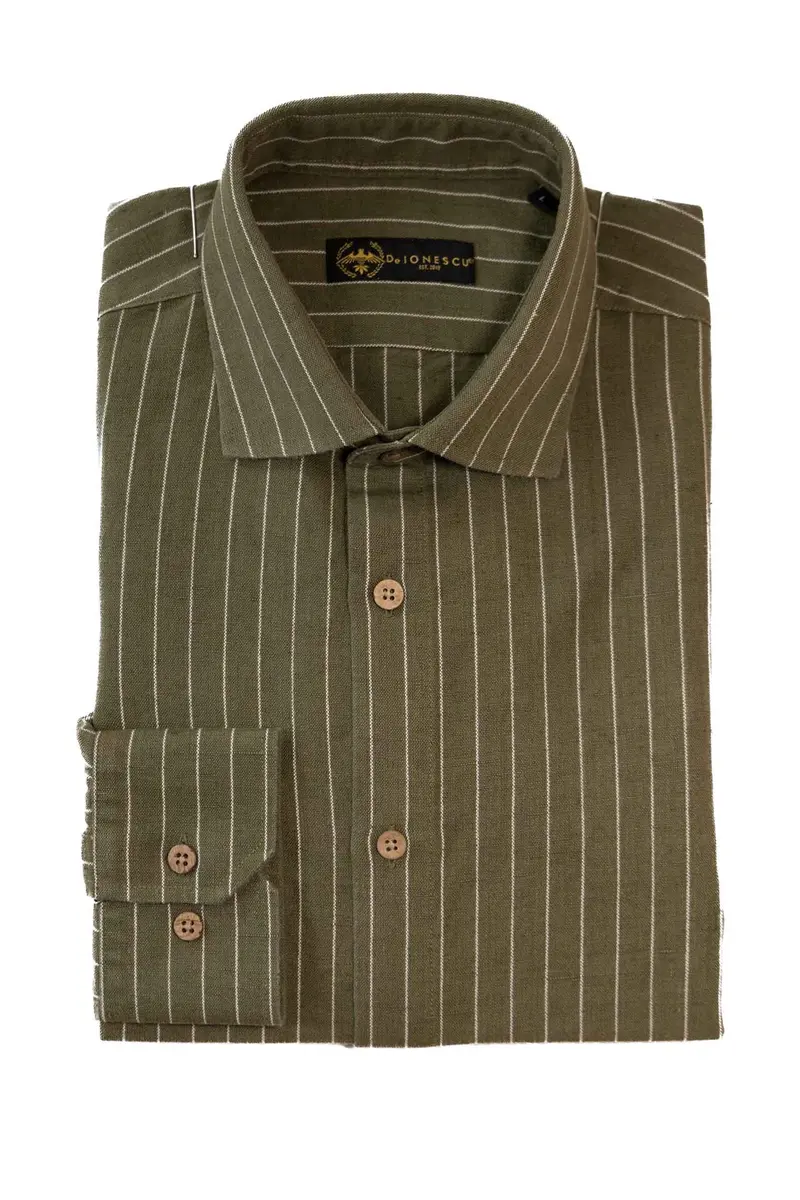 Camasa "Calimani" 100% In - Khaki Dungi