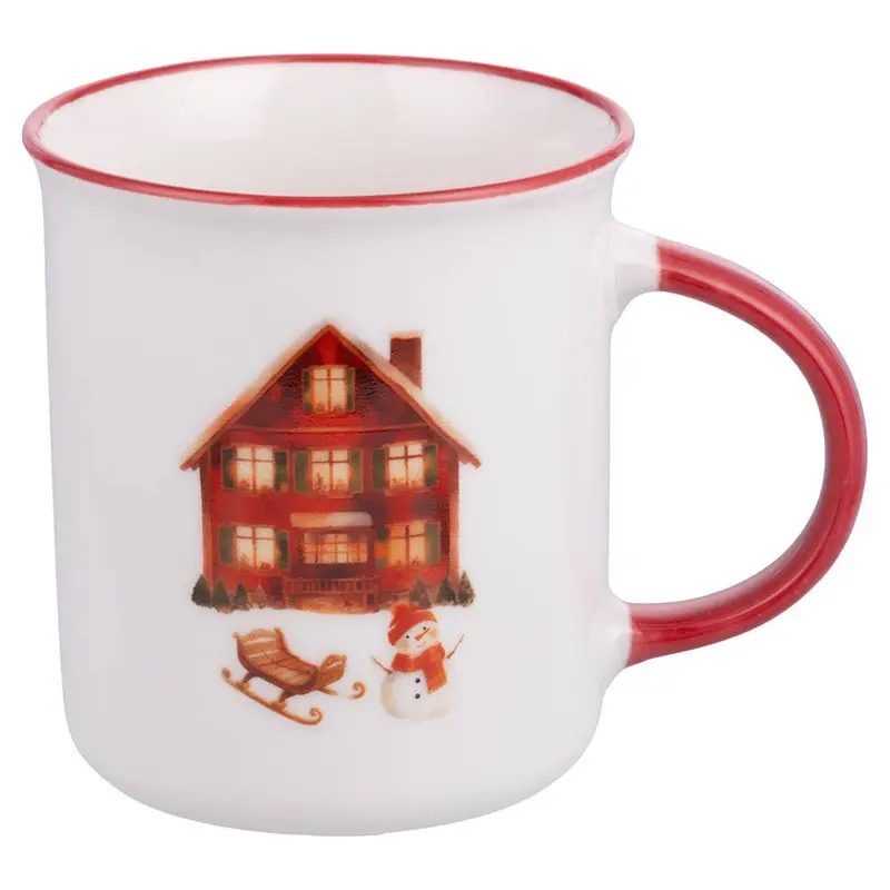 Cană de Crăciun din gresie ceramică, 360 ml — casuta