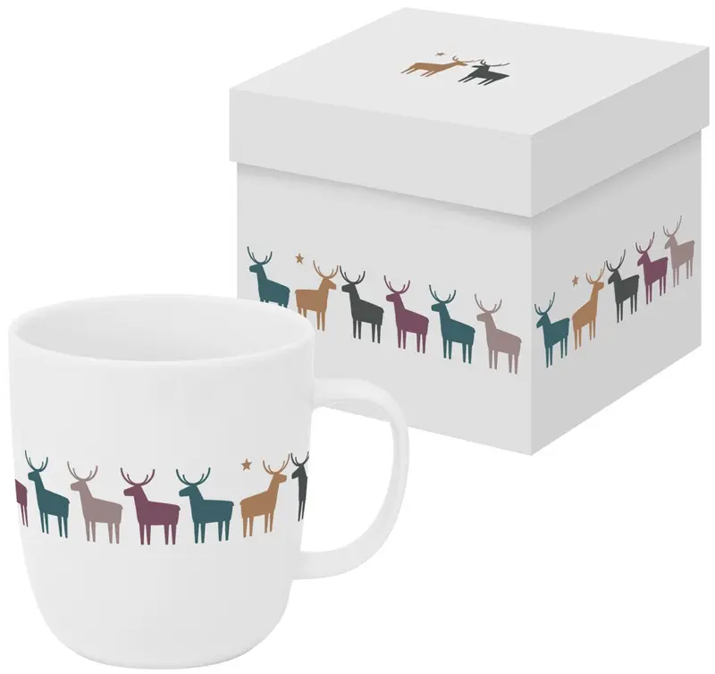Cana de portelan 0,4l in cutie cadou Pure Deers, Pronat