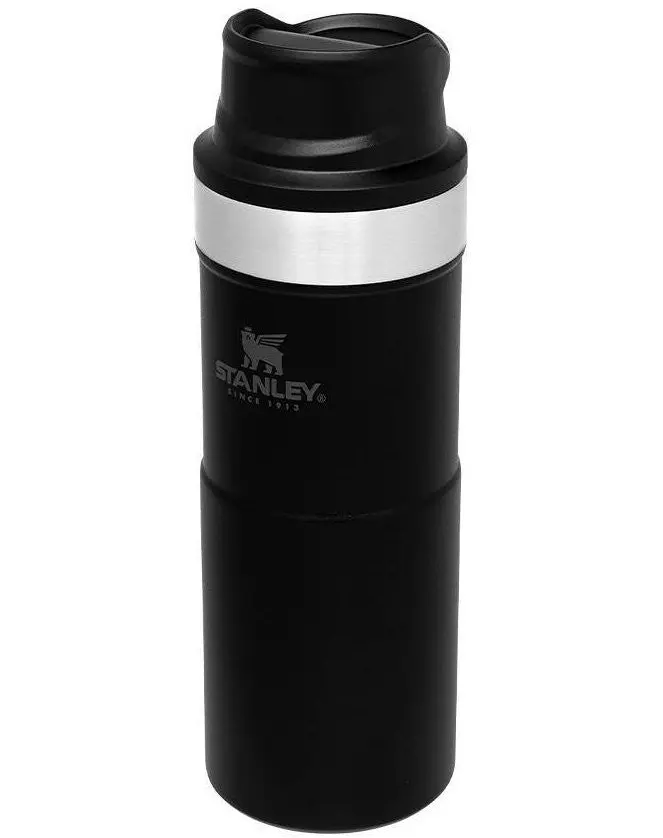 Cana termoizolanta STANLEY TRIGGER-ACTION TRAVEL MUG 0.35L negru / verde