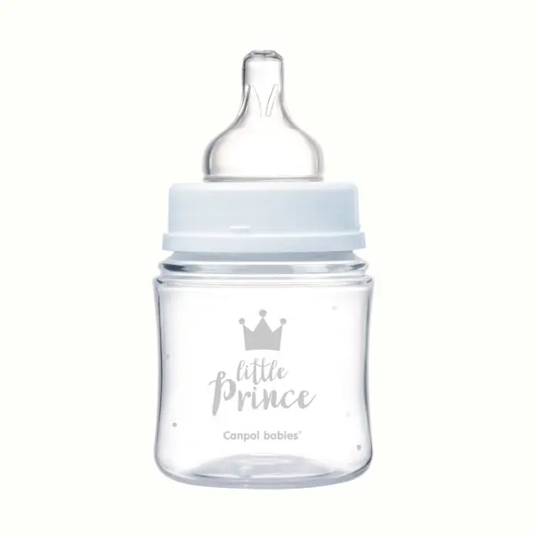 Canpol Babies Biberon Anticolici Cu Gat Larg 120ml Pp Easy Start Royal Baby Blue - 35/233_Blu