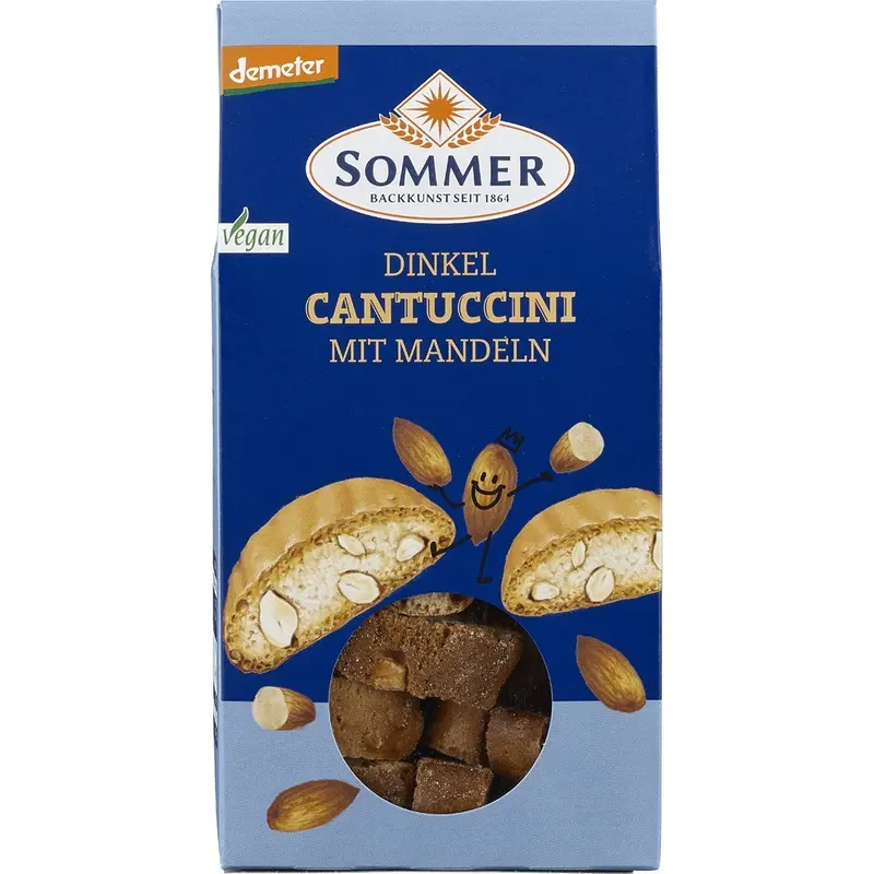 Cantuccini bio din spelta cu migdale, 150g