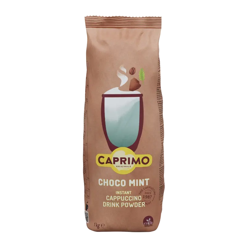 Caprimo flavoured cappuccino Cafe Mint 1 kg aprox 40 portii