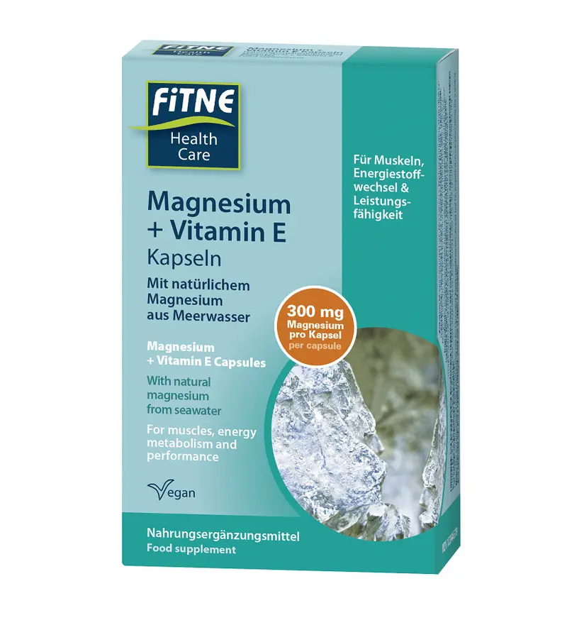 Capsule cu Magneziu si Vitamina E Vegan Fitne 60 buc