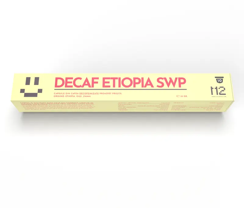Capsule Etiopia – Decofeinizată 10 buc. Nespresso compatibile Cafea de Specialitate