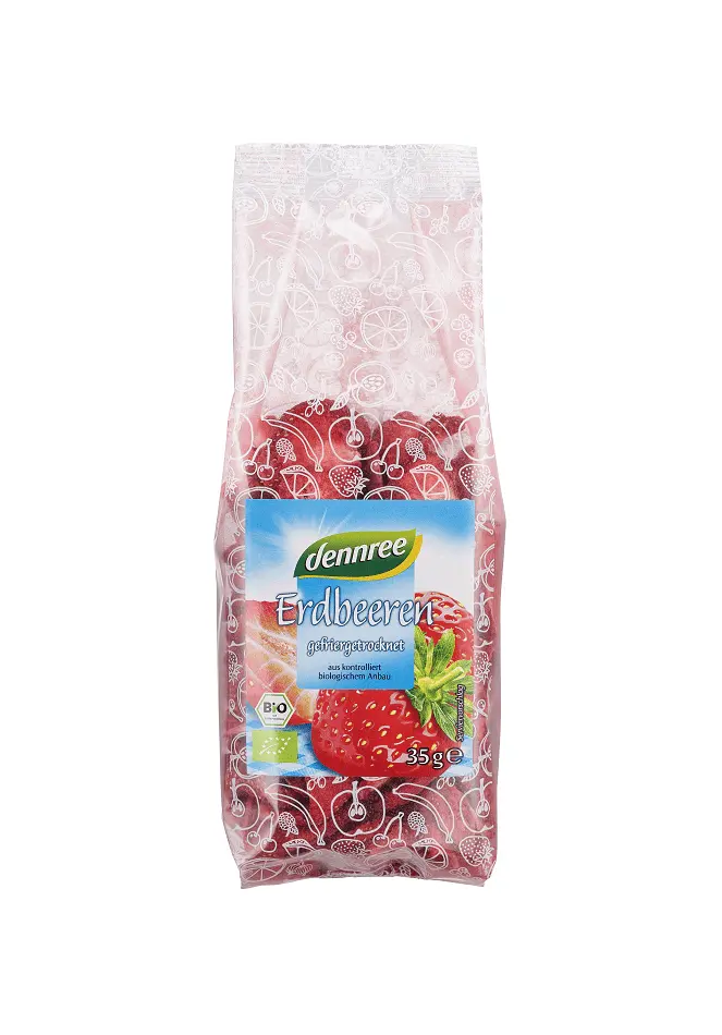 Capsuni Bio Liofilizate Felii Dennree 35 g