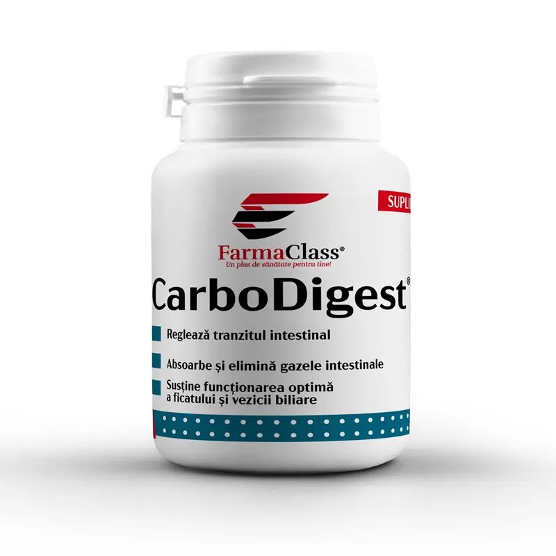 Carbodigest 120 capsule – Farma Class - Confort digestiv