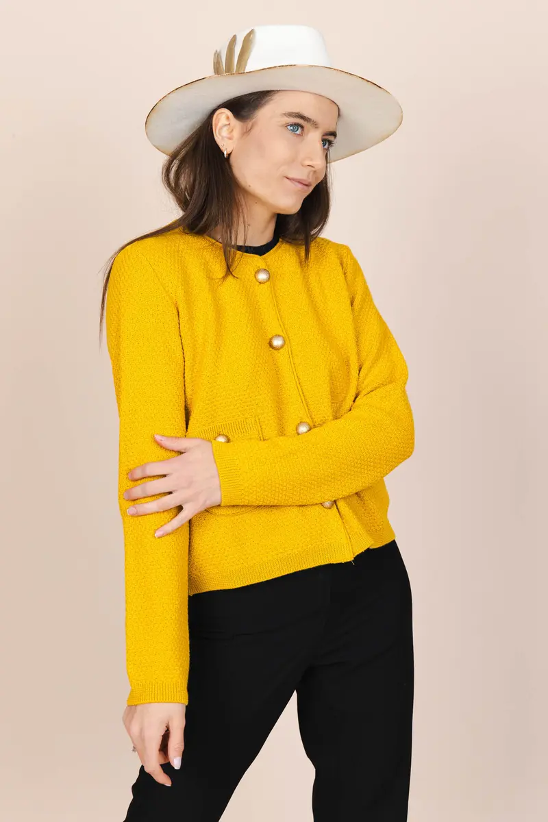 Cardigan "COCO" - Galben