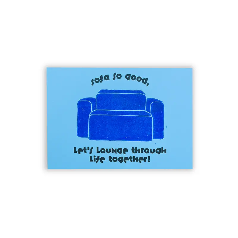 Cartolina handmade "Sofa"