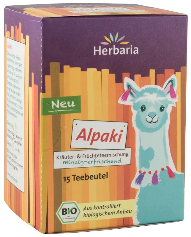 Ceai bio din plante si fructe Alpaki, 15x1.8g Herbaria