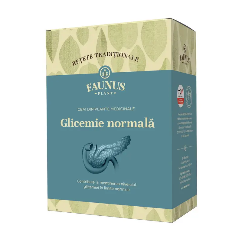 Ceai glicemie normală Rețete Tradiționale 180 g – Faunus Plant