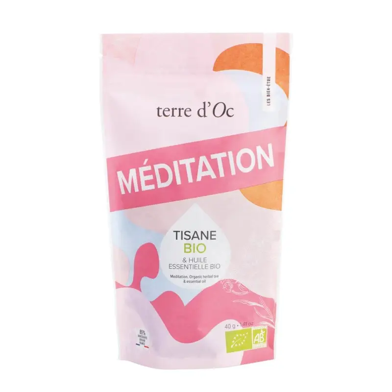 Ceai organic de plante Meditation Terre d'Oc 40g
