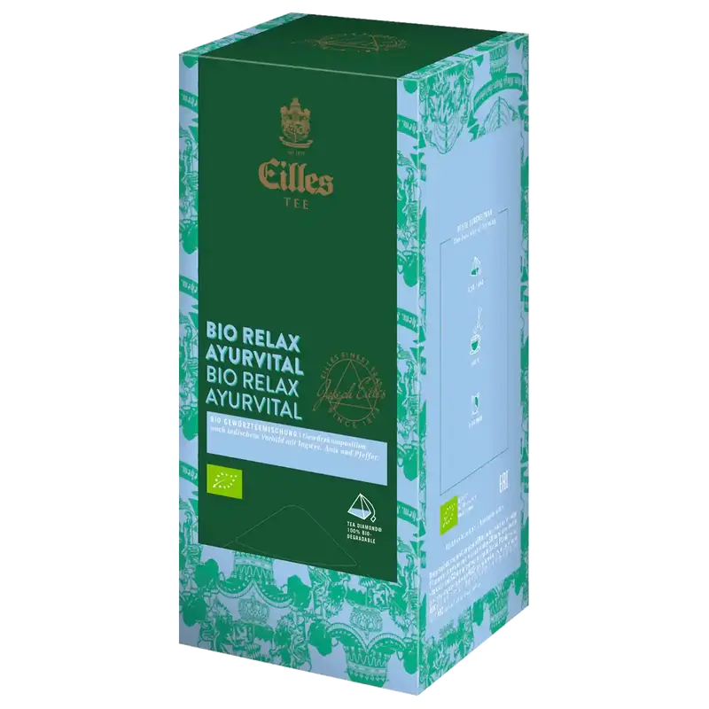 Ceai Relaxant Bio Eilles Premium - Tee Luxury World Selection Relax Ayurvital - Cutie 20 plicuri