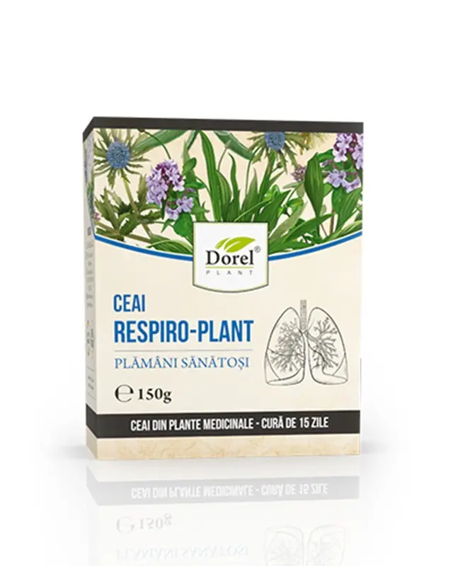 Ceai Respiro Plant pentru plămâni sănătoși 150 g – Dorel Plant