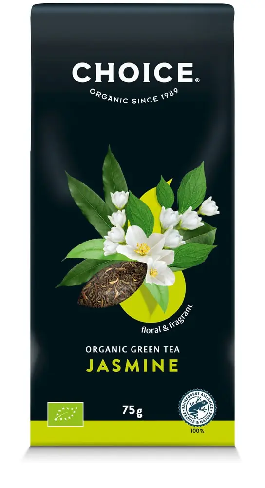 Ceai verde bio Jasmin, 75g Choice®