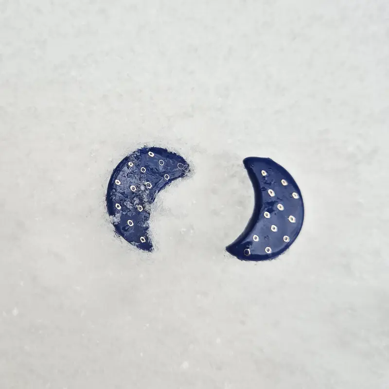 Cercei luna albastra