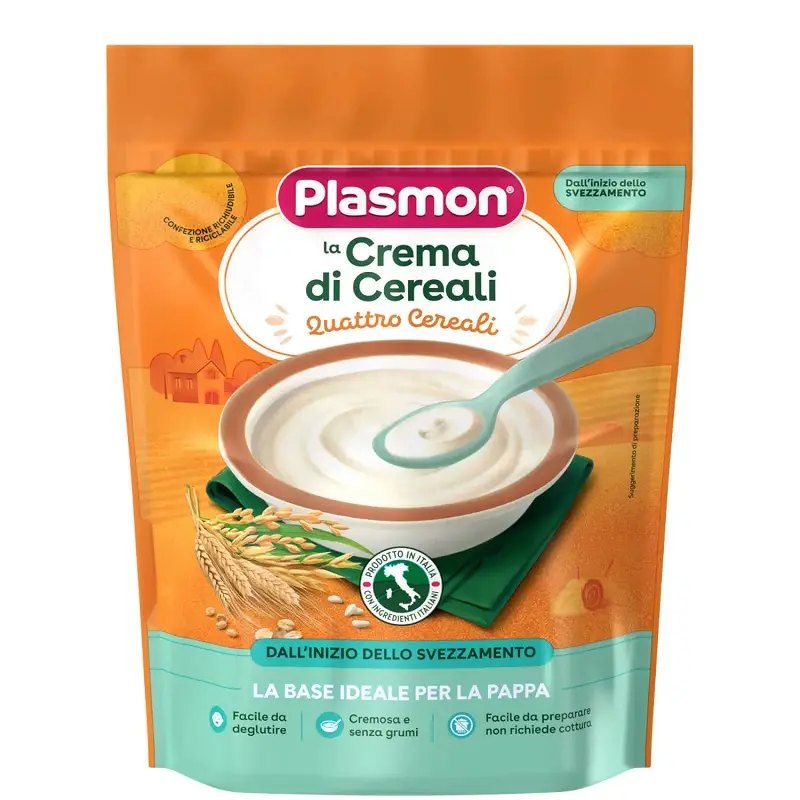 Cereale cremă 4 cereale >6 luni 200 g – Plasmon - Fără gătire