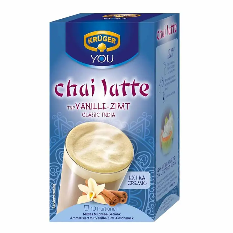 Chai Latte Vanilie și Scorțișoară Kruger 250g - 10 portii