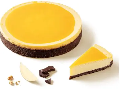 Cheesecake mango și fructul pasiunii 1600g, 14 porții