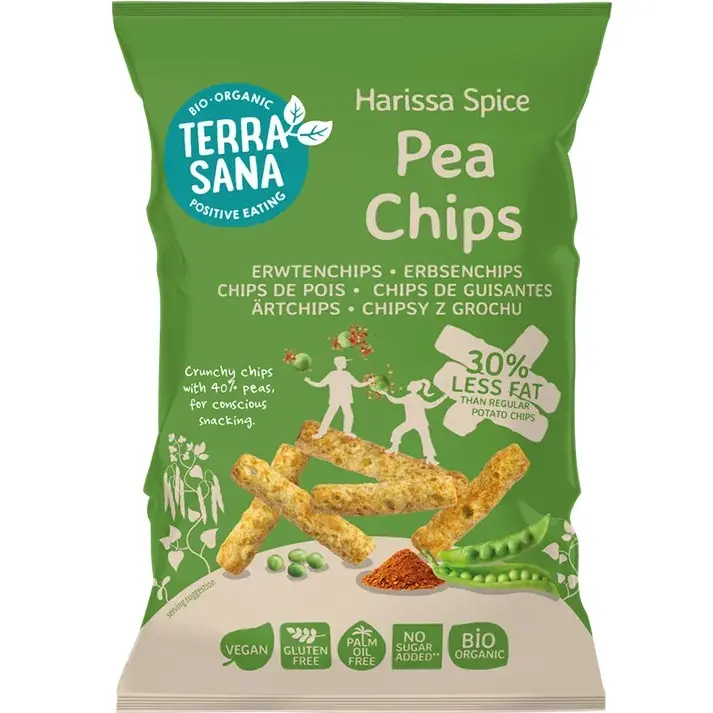 Chips Bio din Mazare Harrisa Terrasana 75 g