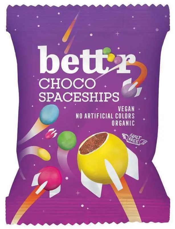 CHOCO SPACESHIPS BIO 70G