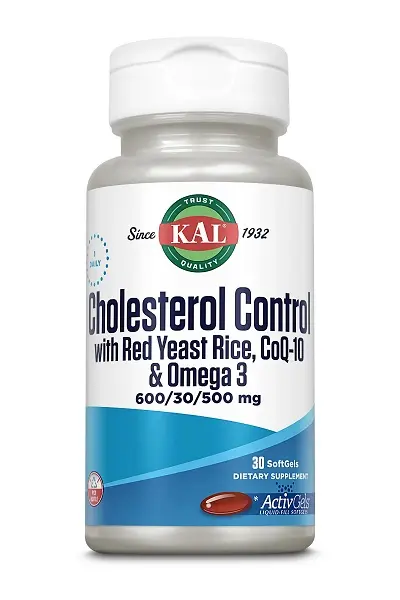 Cholesterol Control orez roșu, CoQ10 30 capsule moi – Secom
