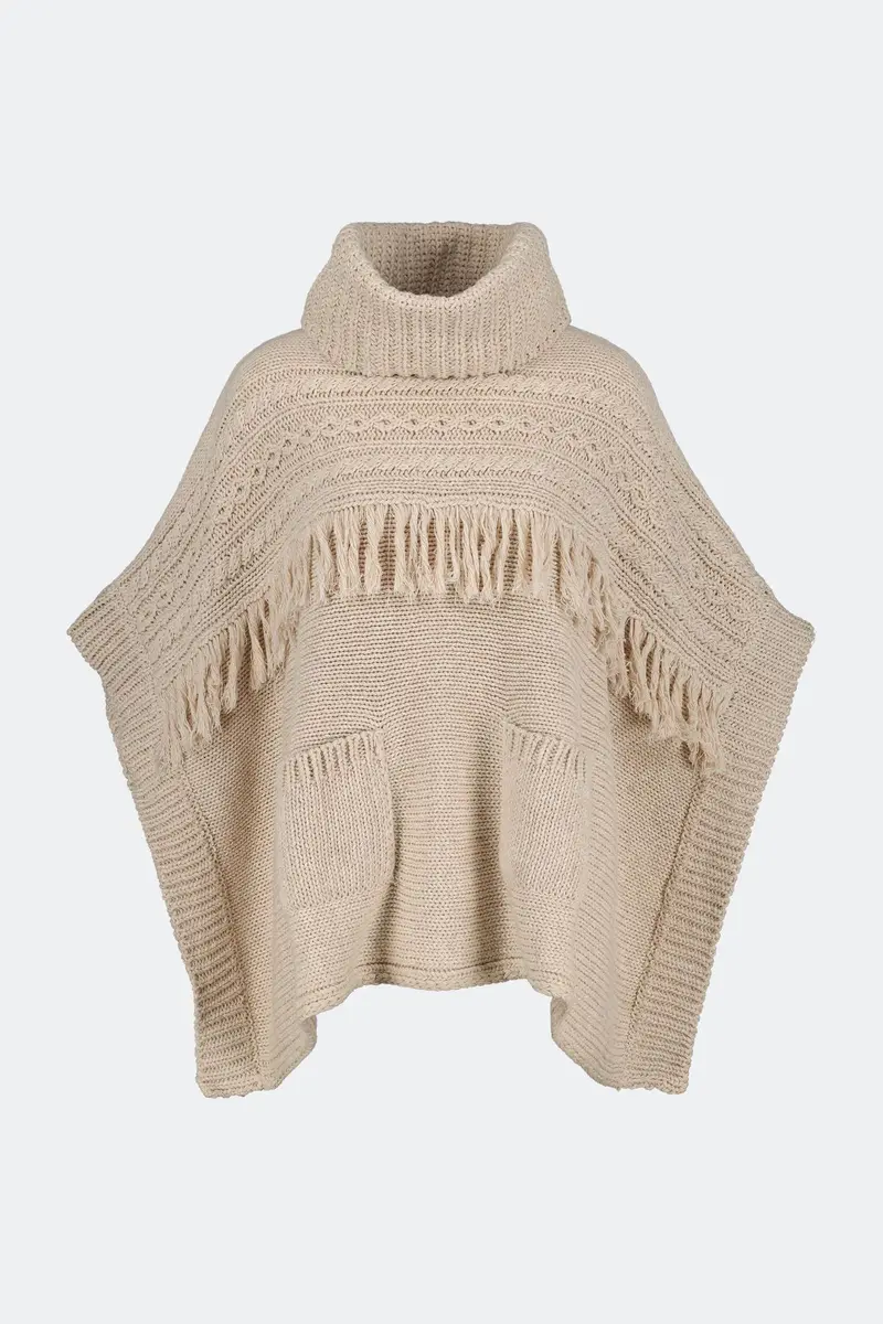 CIBIN Poncho Lana Merino - Bej