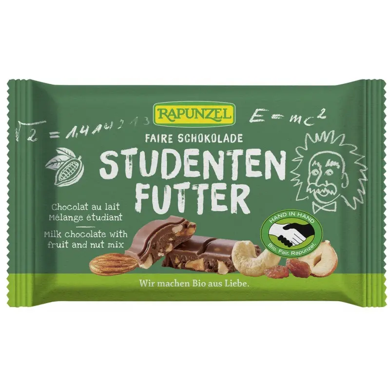 Ciocolata bio cu mix de fructe si alune, 100g