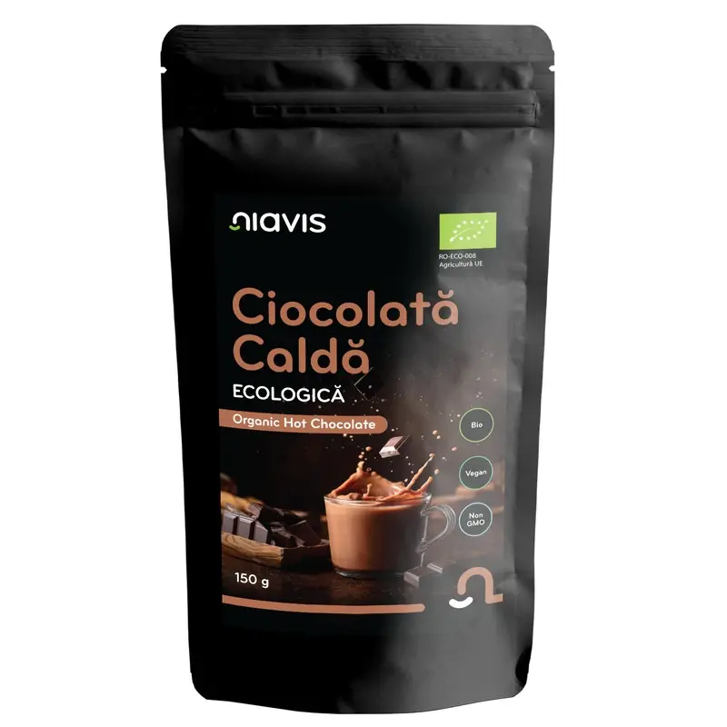 Ciocolată caldă bio 150 g – Niavis - Gata de amestecat