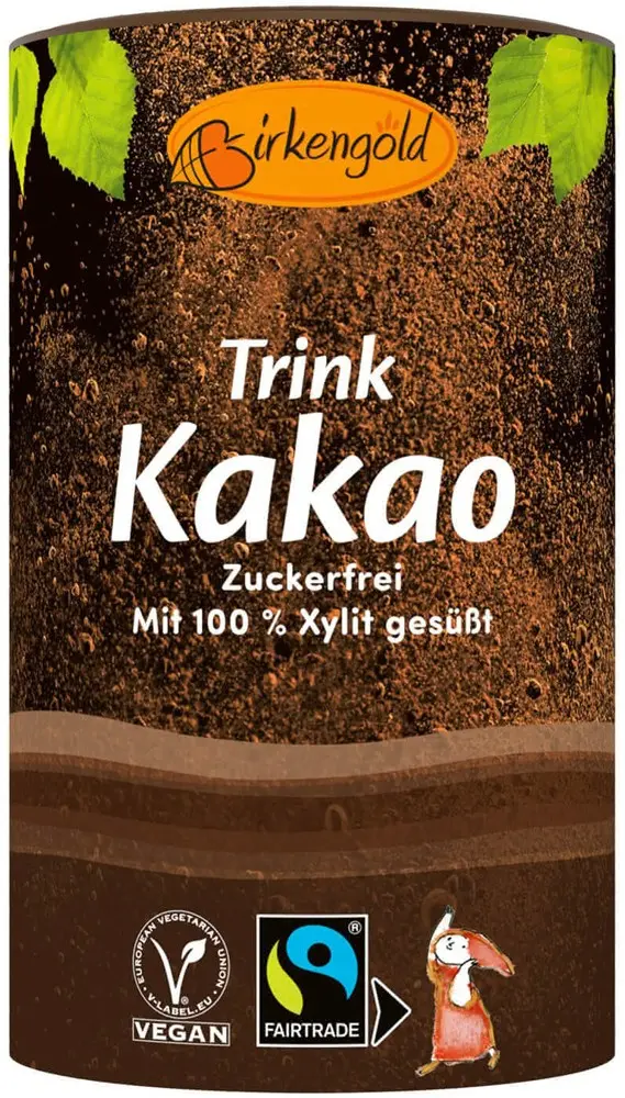 Ciocolata calda indulcita cu xylitol, 200g Birkengold