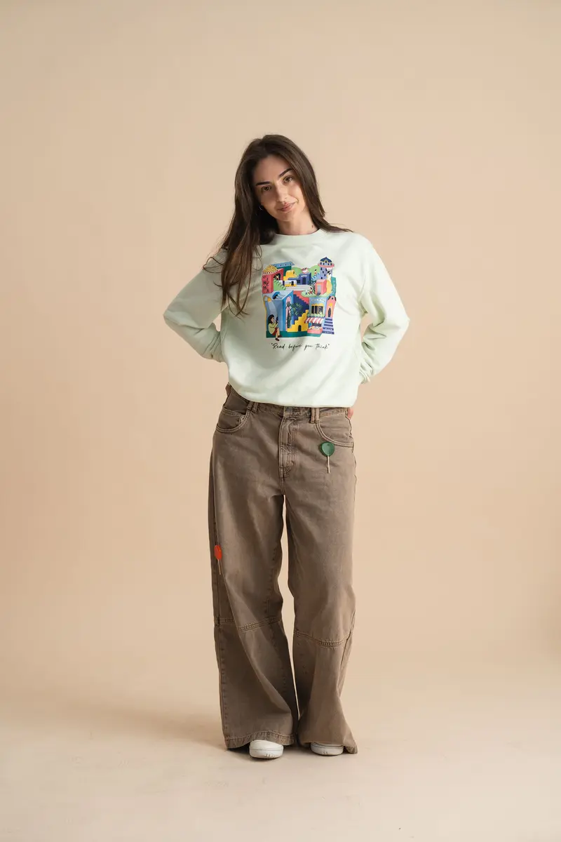 city life sweatshirt, medium fit