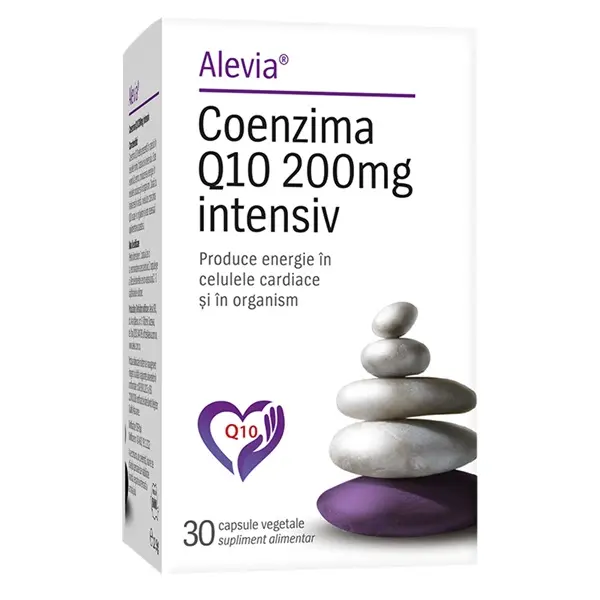 Coenzima Q10 200 mg Intensiv 30 capsule vegetale – Alevia