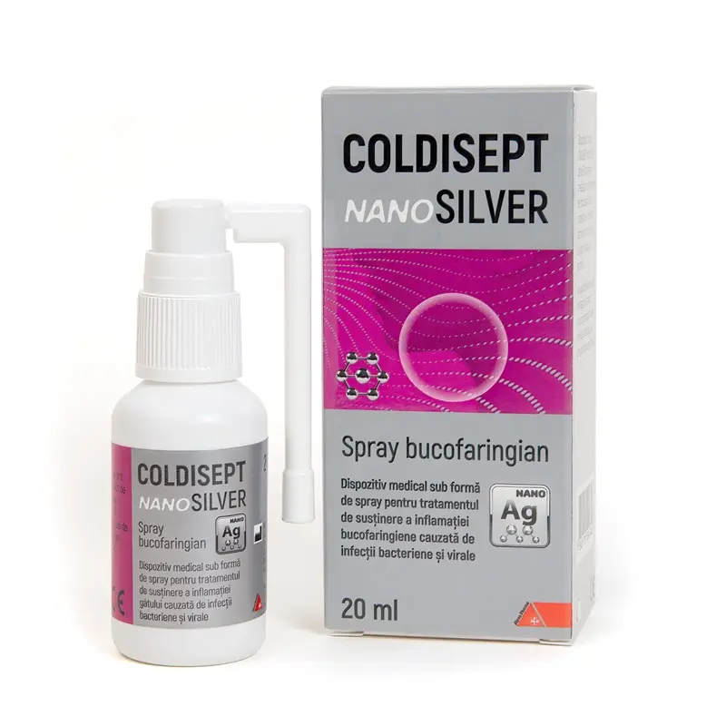 Coldisept NanoSilver spray pentru gât 20 ml – Alpen Pharma
