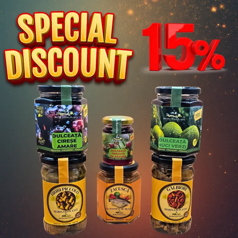 Colecția Premium de 6 Stele Bio Bucovina Plants Pachet Gourmet de 6 specialități