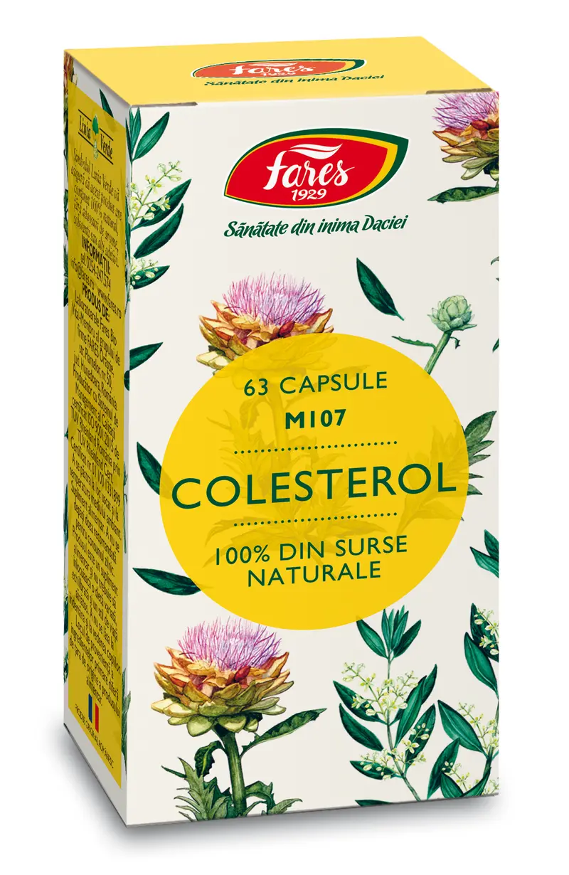 Colesterol M107 63 de capsule – Fares - Ficat și digestie