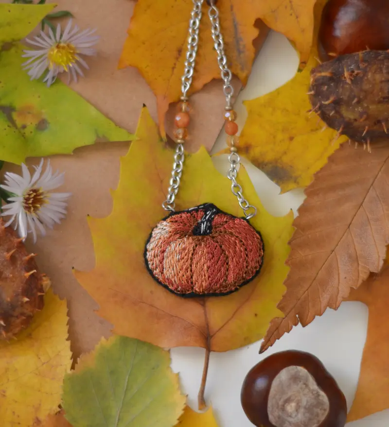 Colier handmade - Dovleac