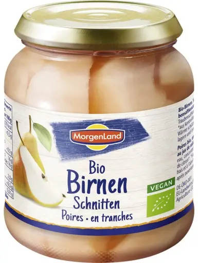 Compot bio de pere 350g Morgenland