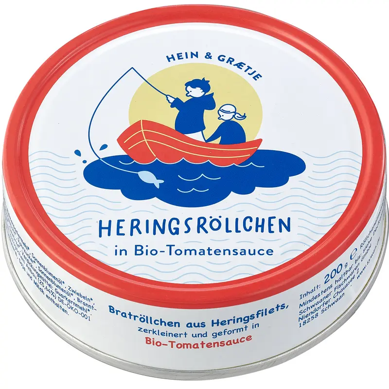 Conserva de Rulouri de Hering in Sos Tomat Hein & Graetje 200 g