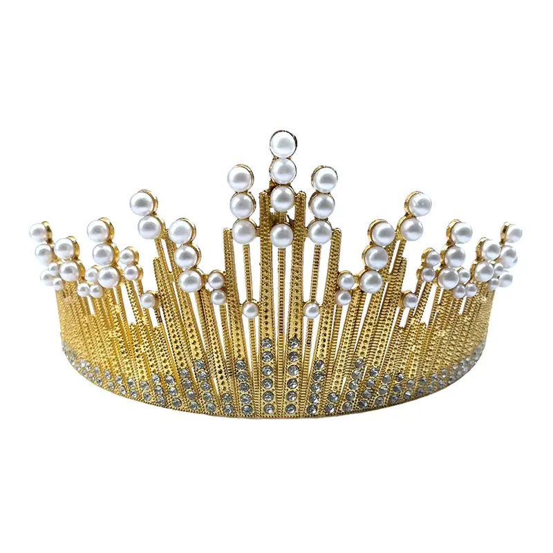 Coronita Topper Tort Argintiu Perla 16 cm
