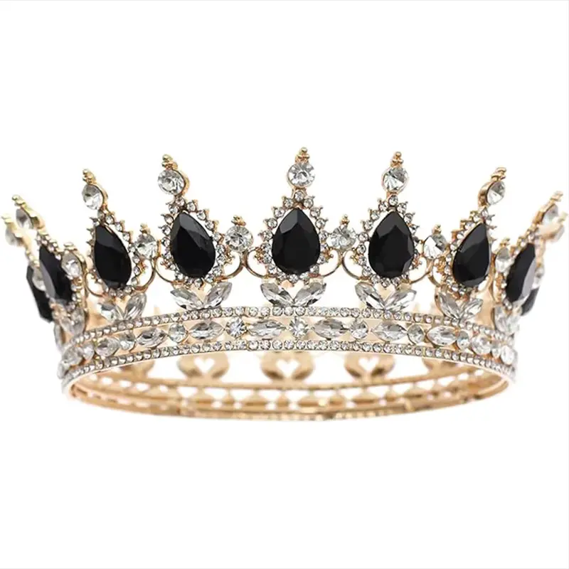Coronita Topper Tort Auriu Negru 15 CM