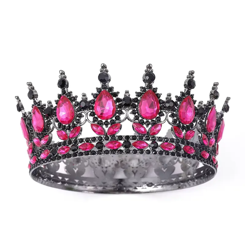 Coronita Topper Tort Negru cu Roz 15 CM