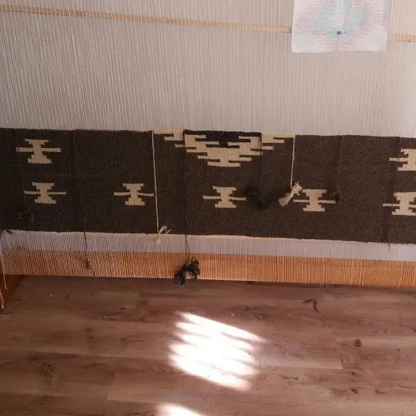 Covor cu romburi dublate