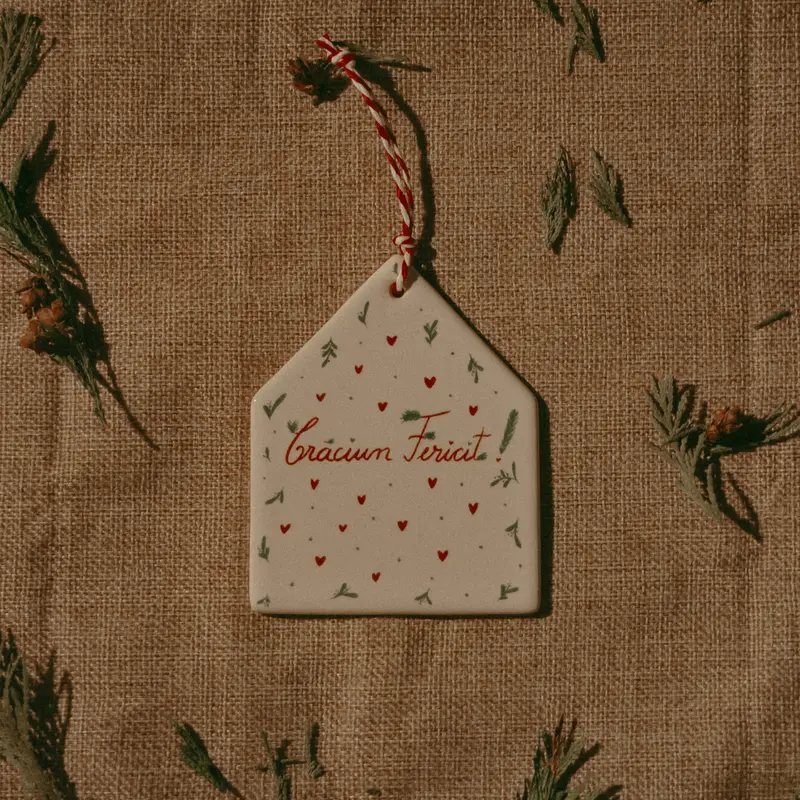 Crăciun Fericit - decor de brad