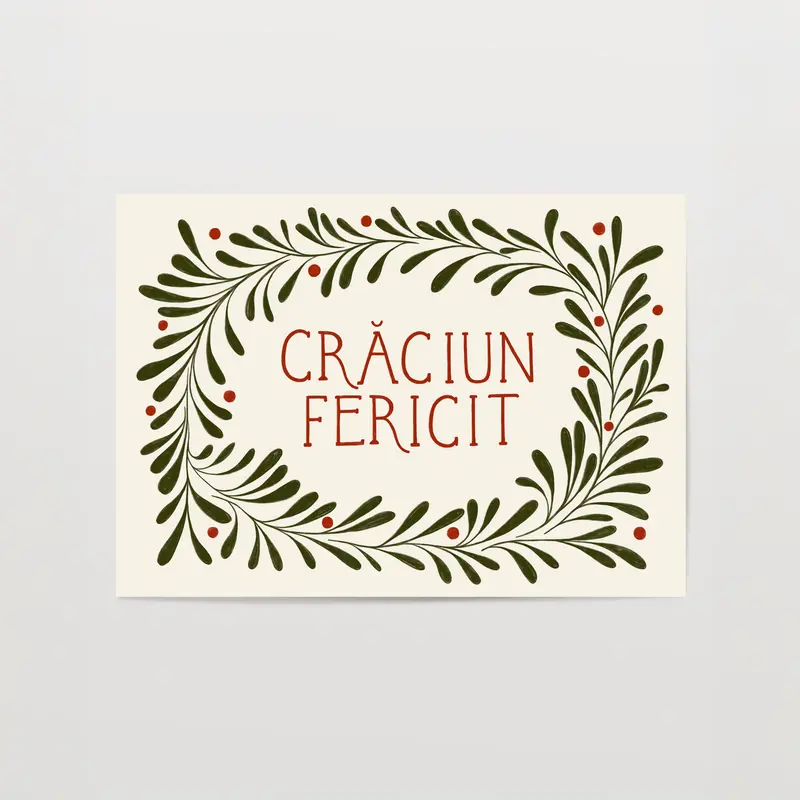 Crăciun Fericit Print