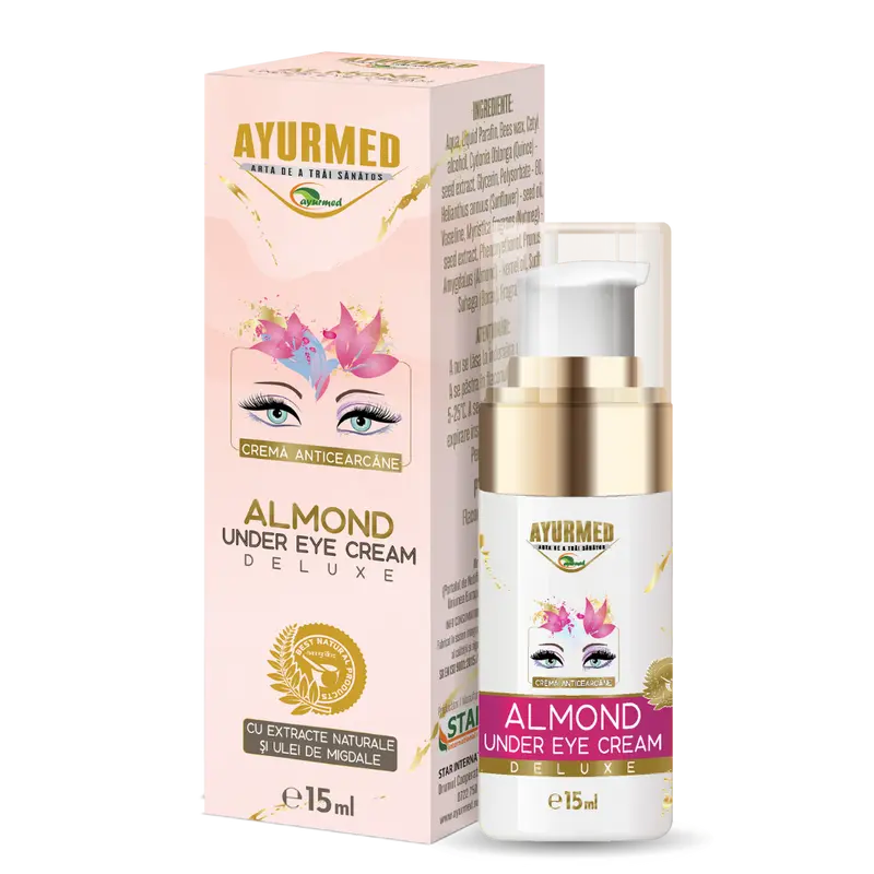 Crema anticearcane cu ulei de migdale 15ml Ayurmed