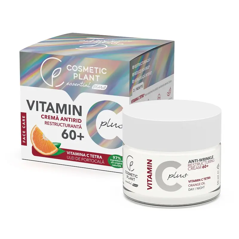Cremă antirid 60+ Vitamin C Plus 50 ml – Cosmetic Plant