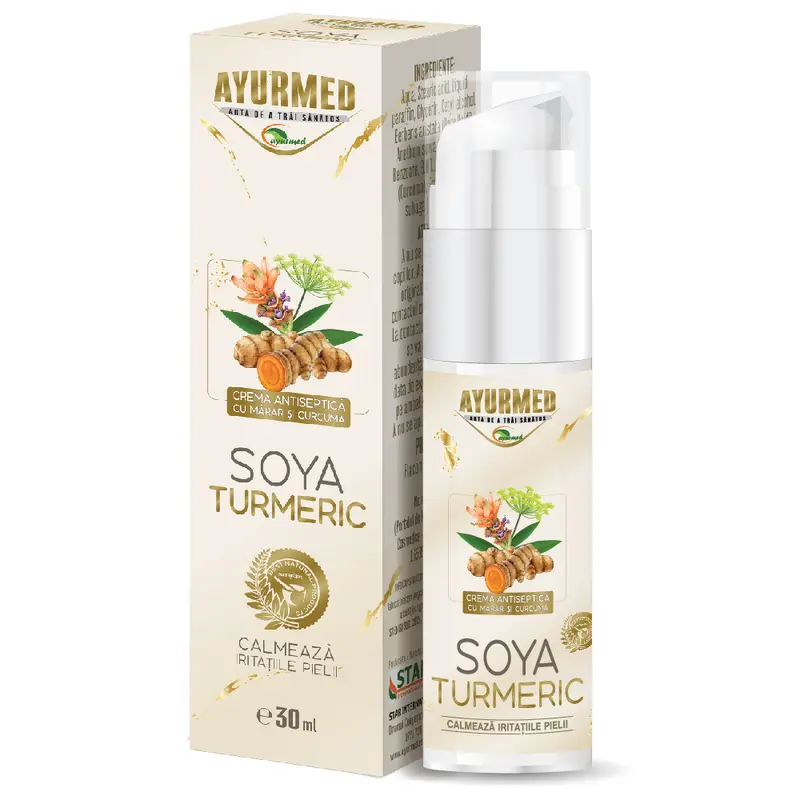 Crema antiseptica cu marar si curcuma 30ml Ayurmed