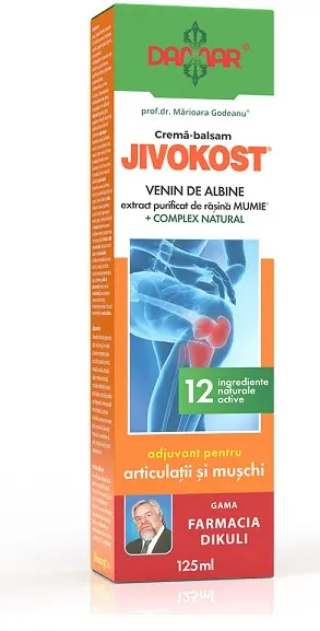 Cremă-balsam Jivokost venin albine Mumie 125 ml – Damar General