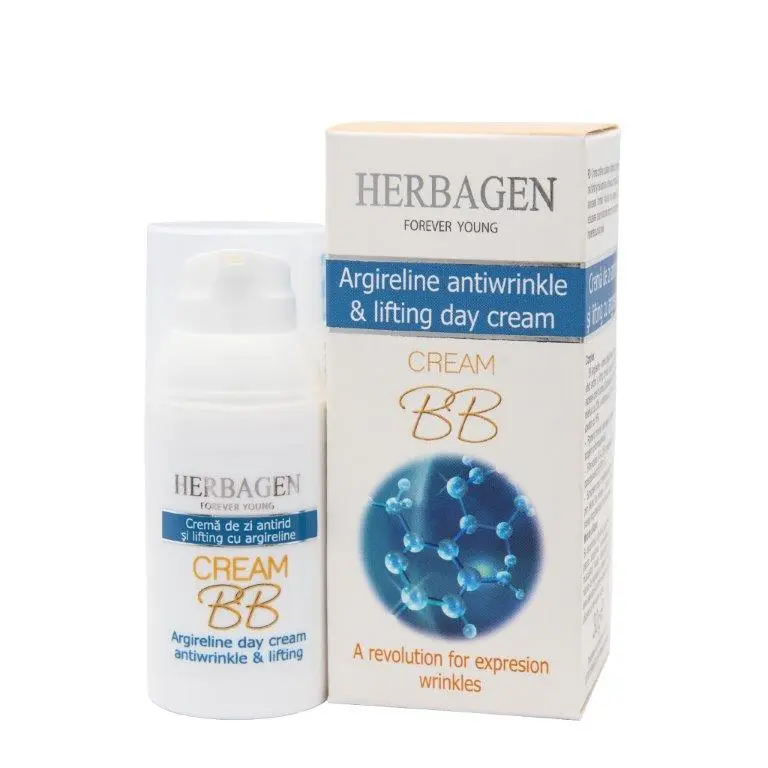 Cremă BB de zi antirid SPF 15 cu Argireline 30 g – Herbagen
