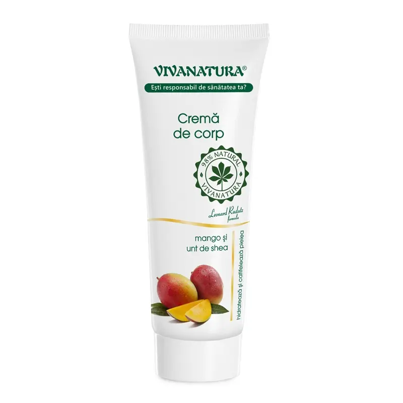 Cremă de corp cu mango și unt de shea 250 ml – VivaNatura
